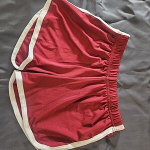 Women's Red Athletic Shorts